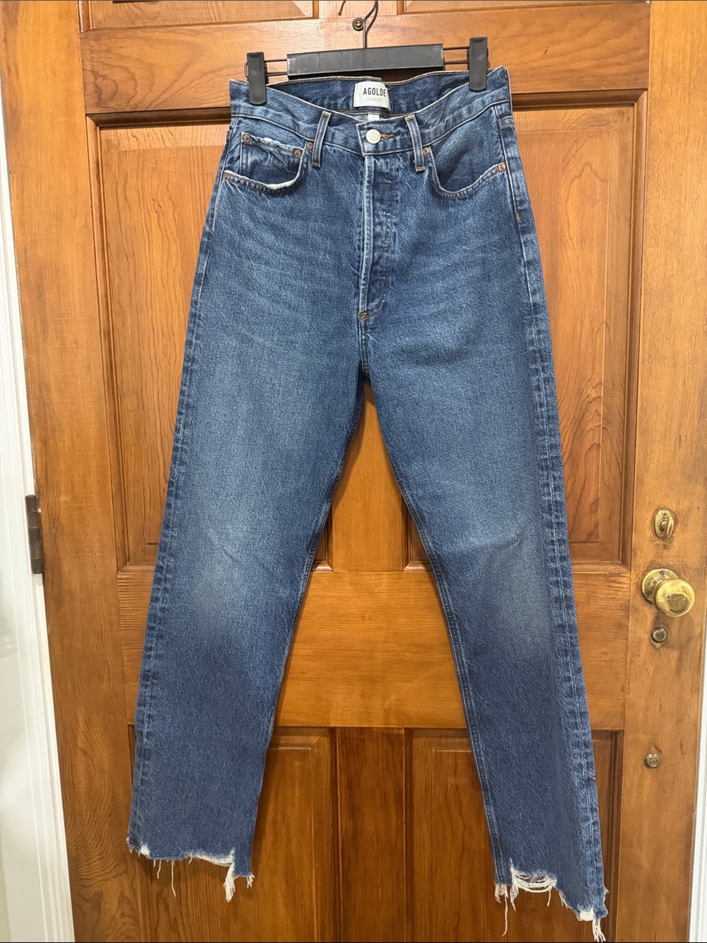 AGOLDE Women’s Vintage Straight Blue Jeans